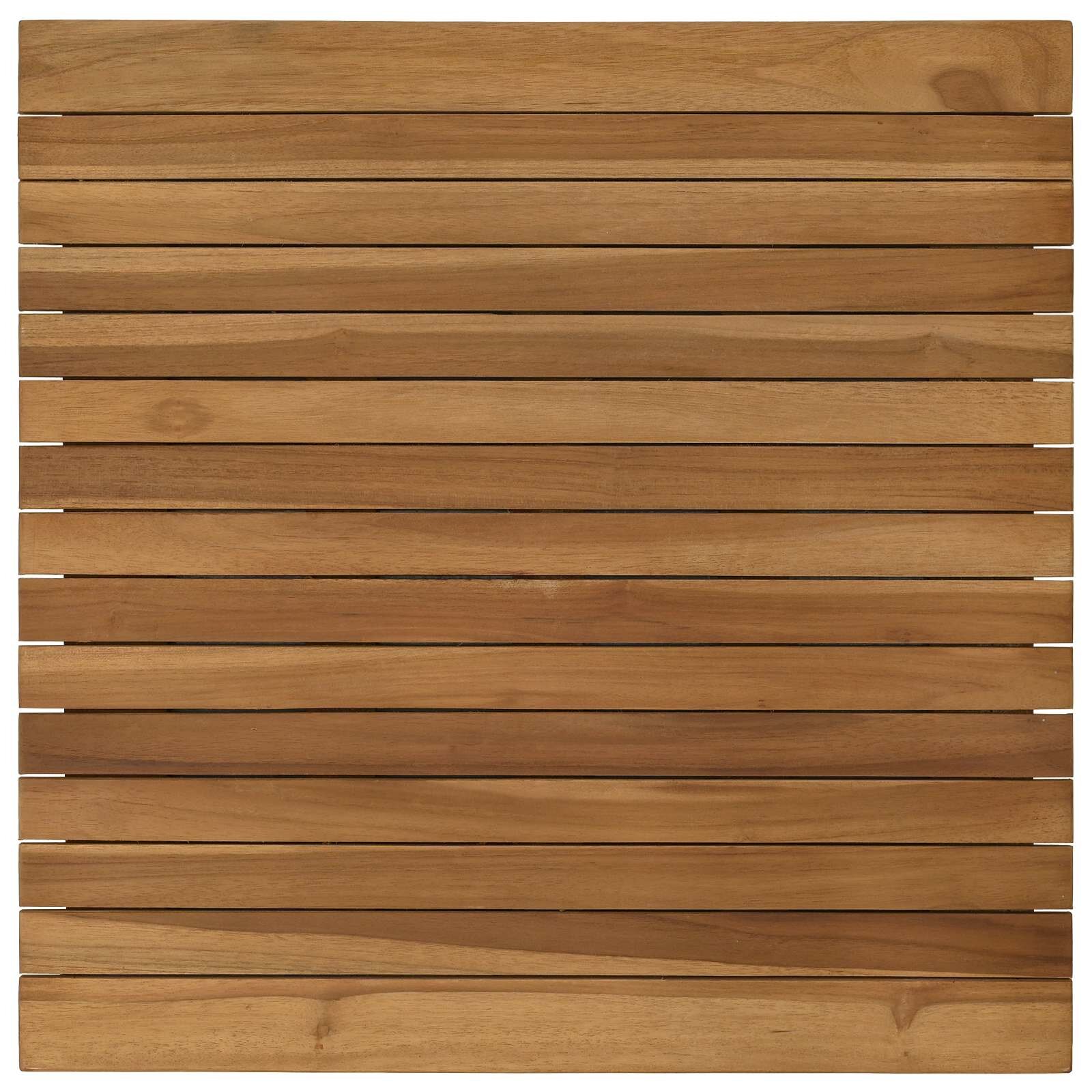vidaXL Deska stolu 60 x 60 x 35 cm Čtvercový Pevné teakové dřevo