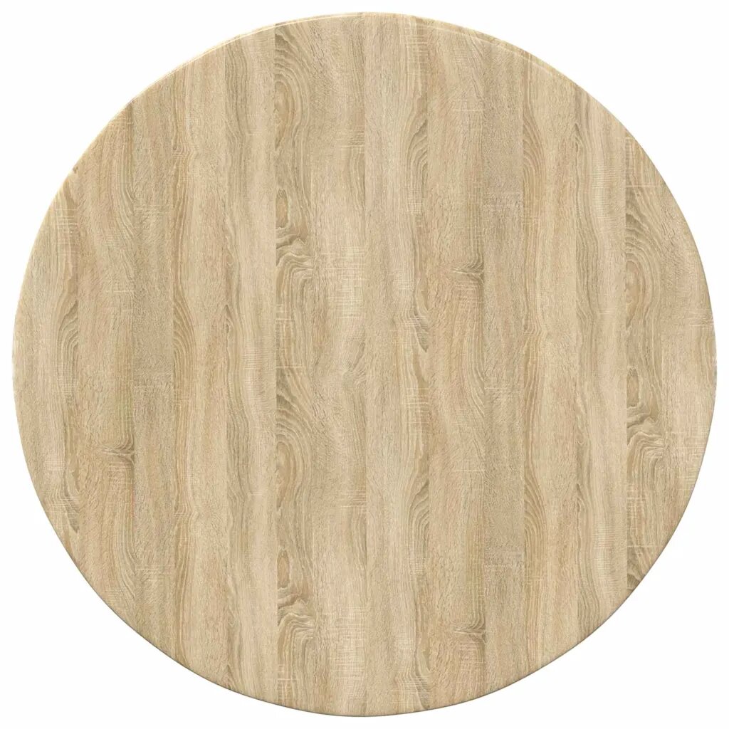 vidaXL Deska stolu Ø 50 x 15 cm Kulatý Kompozitní dřevo Dub sonoma