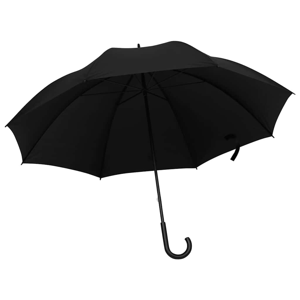 vidaXL Deštník černý 130 cm