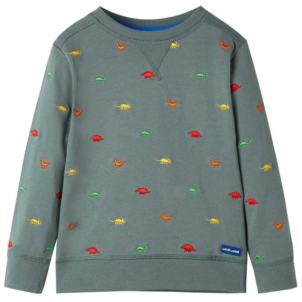 vidaXL Dětská mikina khaki 128