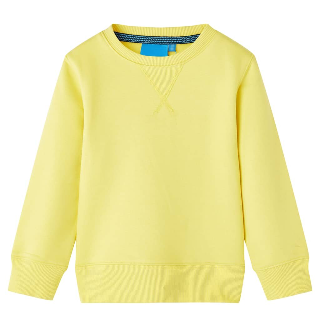vidaXL Dětská mikina světle žlutá 116