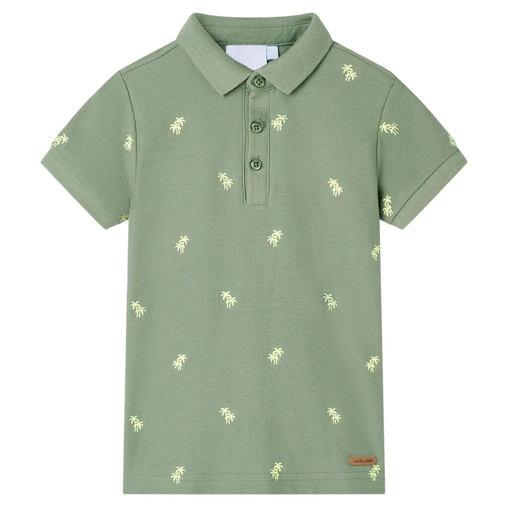 vidaXL Dětská polokošile khaki 140
