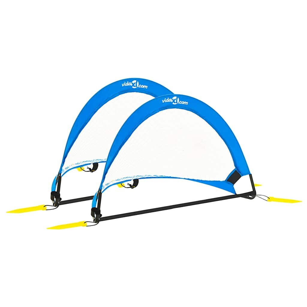 vidaXL Dětské fotbalové branky 2 ks úložný vak 755 x 46 x 48 cm