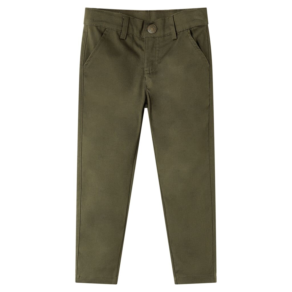 vidaXL Dětské kalhoty khaki 92