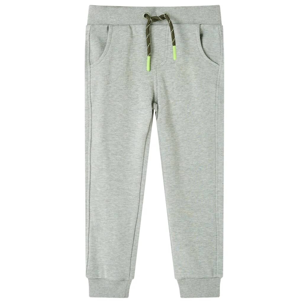 vidaXL Dětské tepláky světle khaki 128