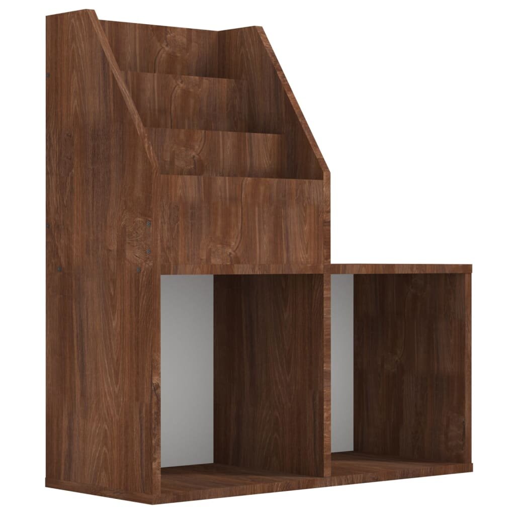 vidaXL Dětský regál na časopisy hnědý dub 71 x 30 x 785 cm kompozit
