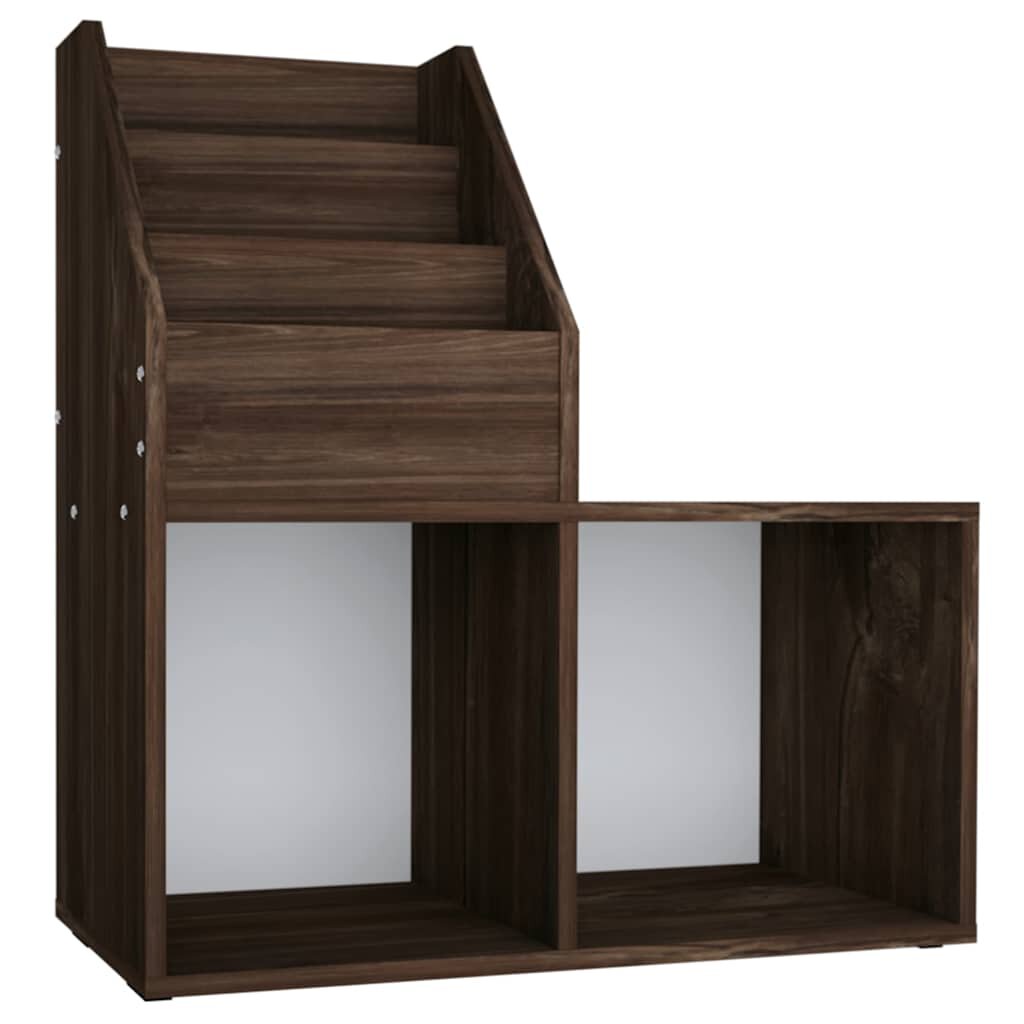 vidaXL Dětský regál na časopisy kouřový dub 71 x 30 x 785 cm kompozit