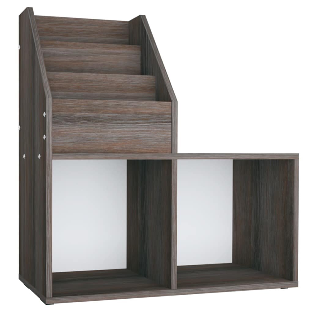 vidaXL Dětský regál na časopisy šedý dub sonoma 71x30x785 cm kompozit