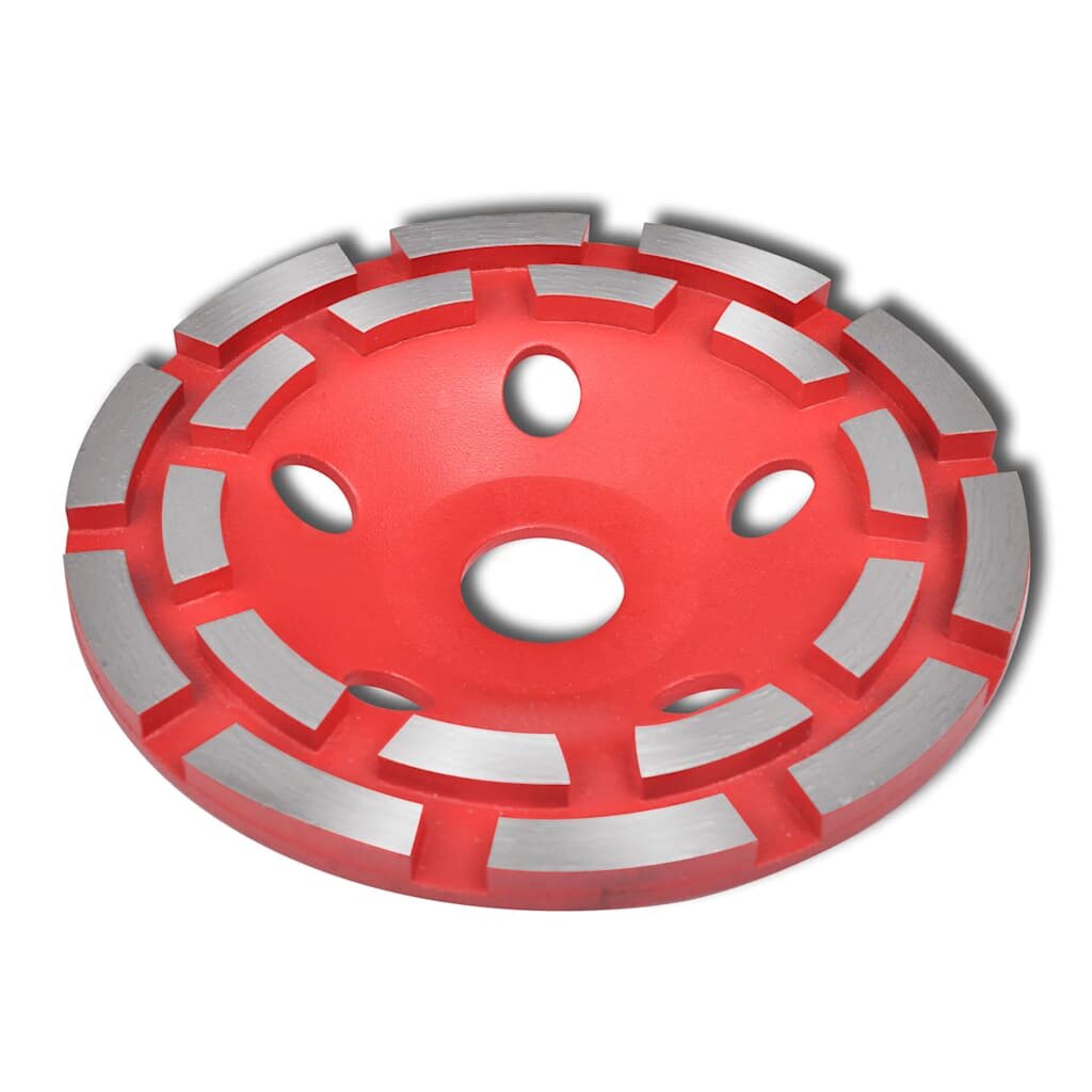 vidaXL Diamantový brusný kotouč - dvouřadý - 125 mm