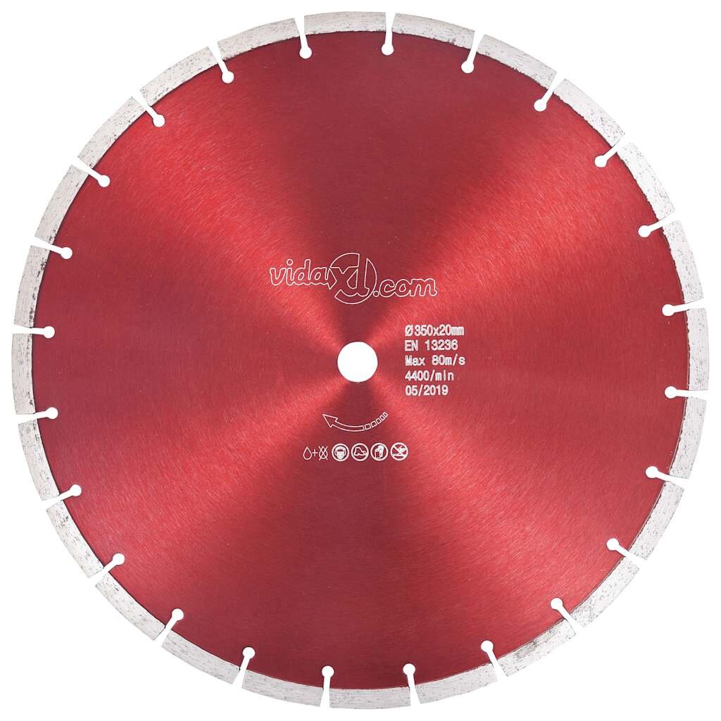 vidaXL Diamantový řezací kotouč ocel 350 mm