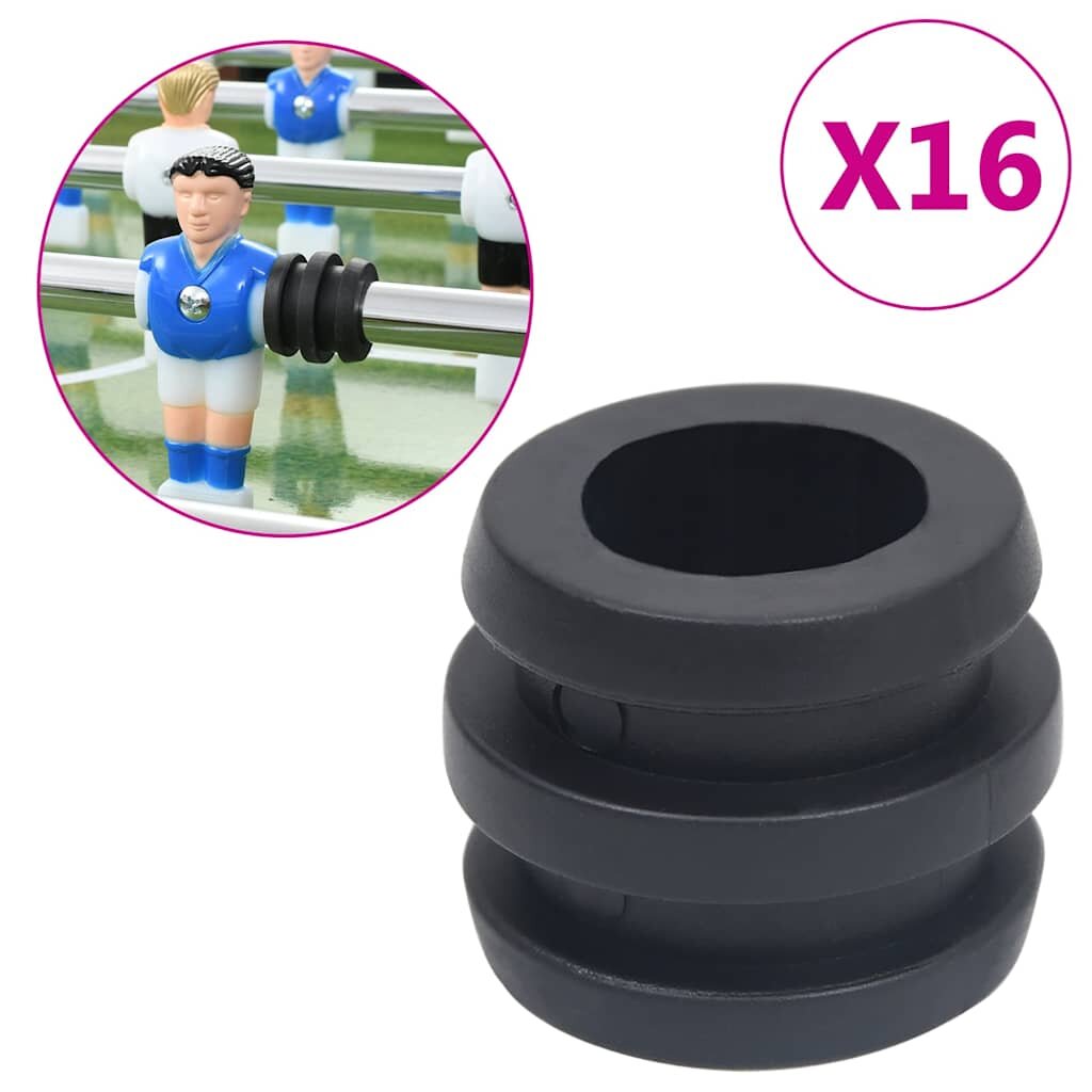vidaXL Doraz na tyče stolního fotbalu pro 159/16 mm tyč 16 ks