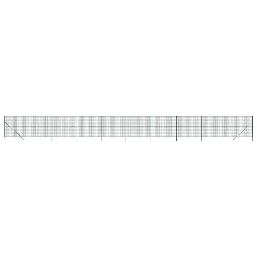vidaXL Drátěné pletivo zelené 14 x 25 m pozinkovaná ocel