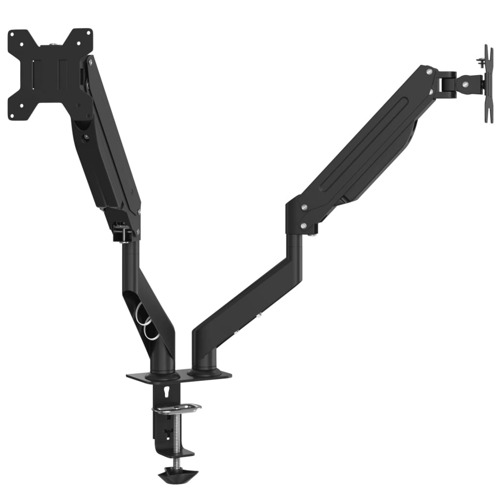 vidaXL Dvojité rameno na monitory max. 27" plynová pružina 20 kg