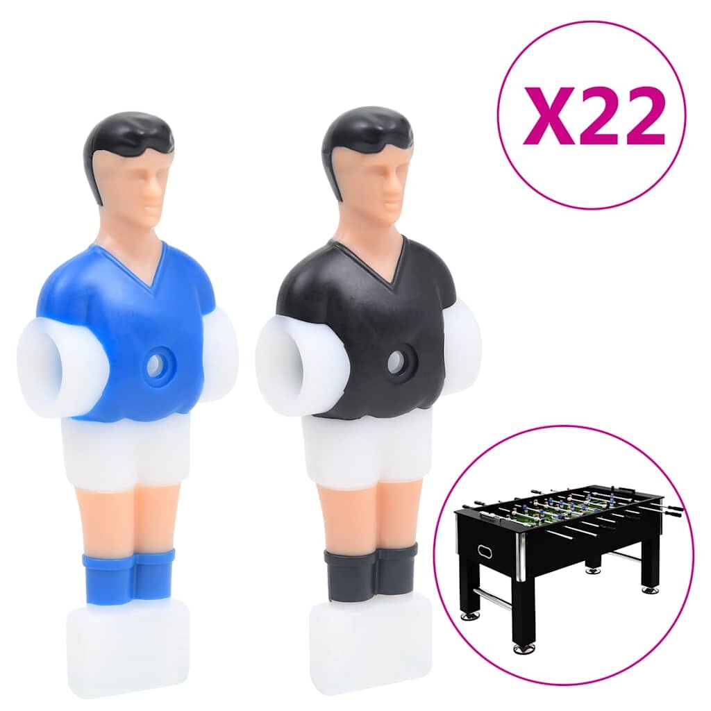 vidaXL Figurky hráčů pro stolní fotbal pro 127mm tyč 22 ks