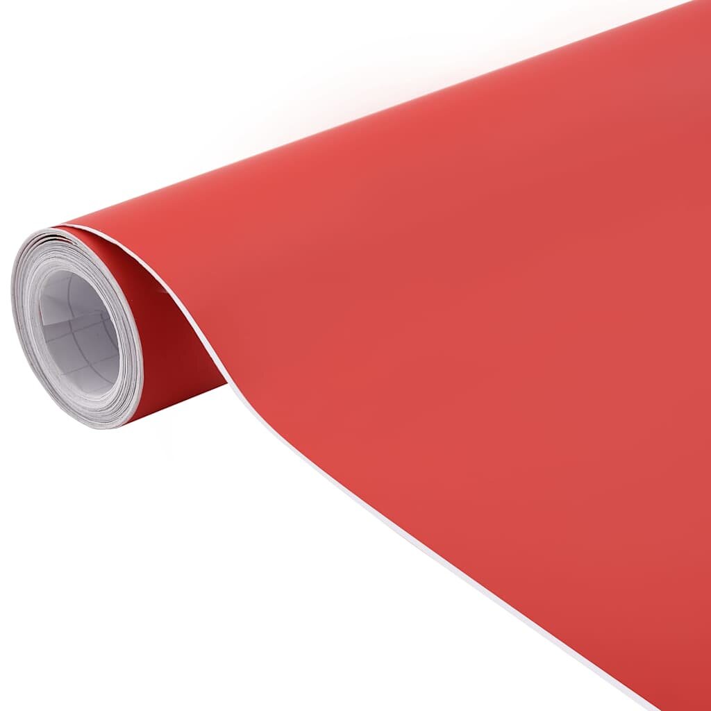 vidaXL Fólie na auto 2 ks matné červené 100 x 150 cm + 50 x 150 cm