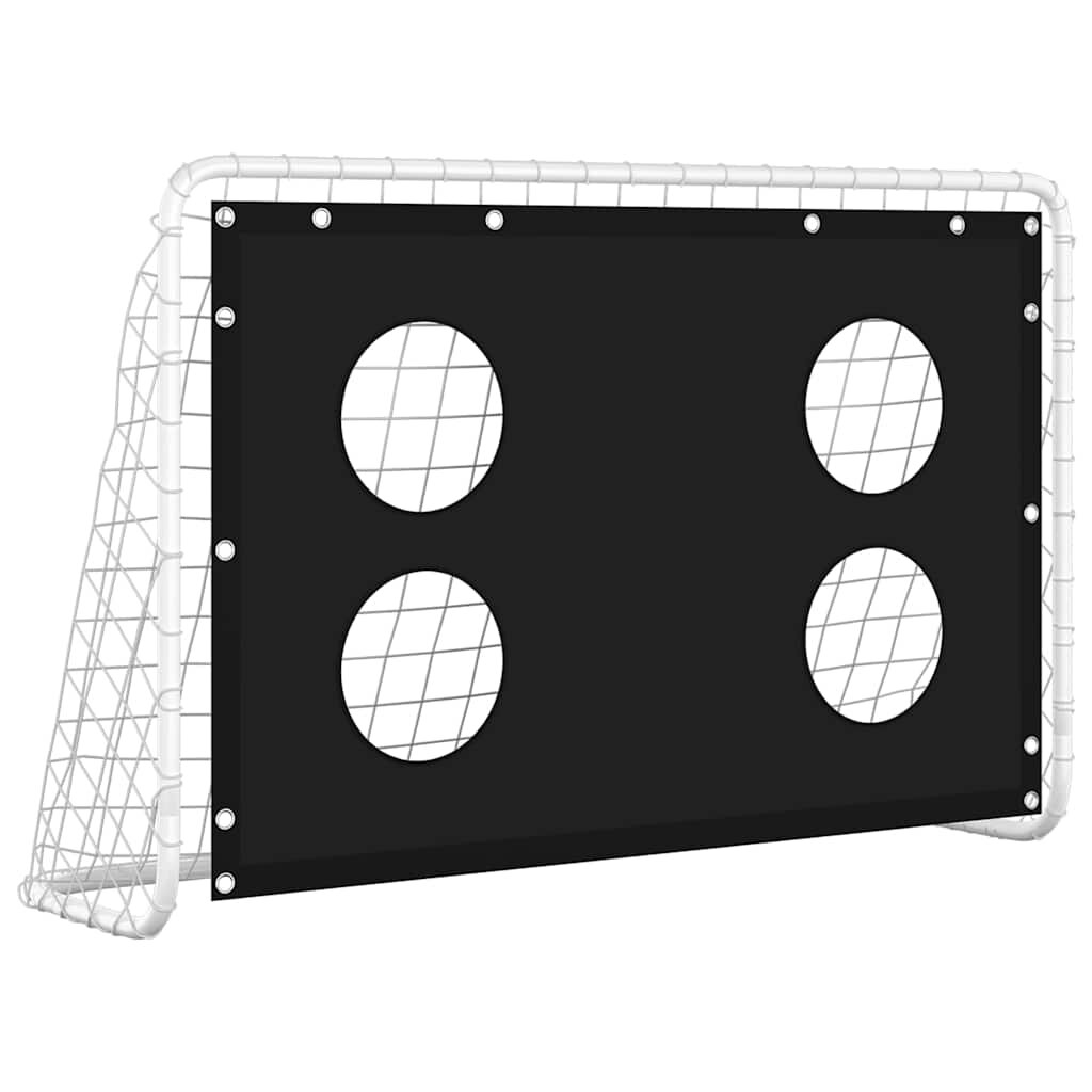 vidaXL Fotbalová branka s tréninkovou plachtou ocel 184 x 61 x 122 cm