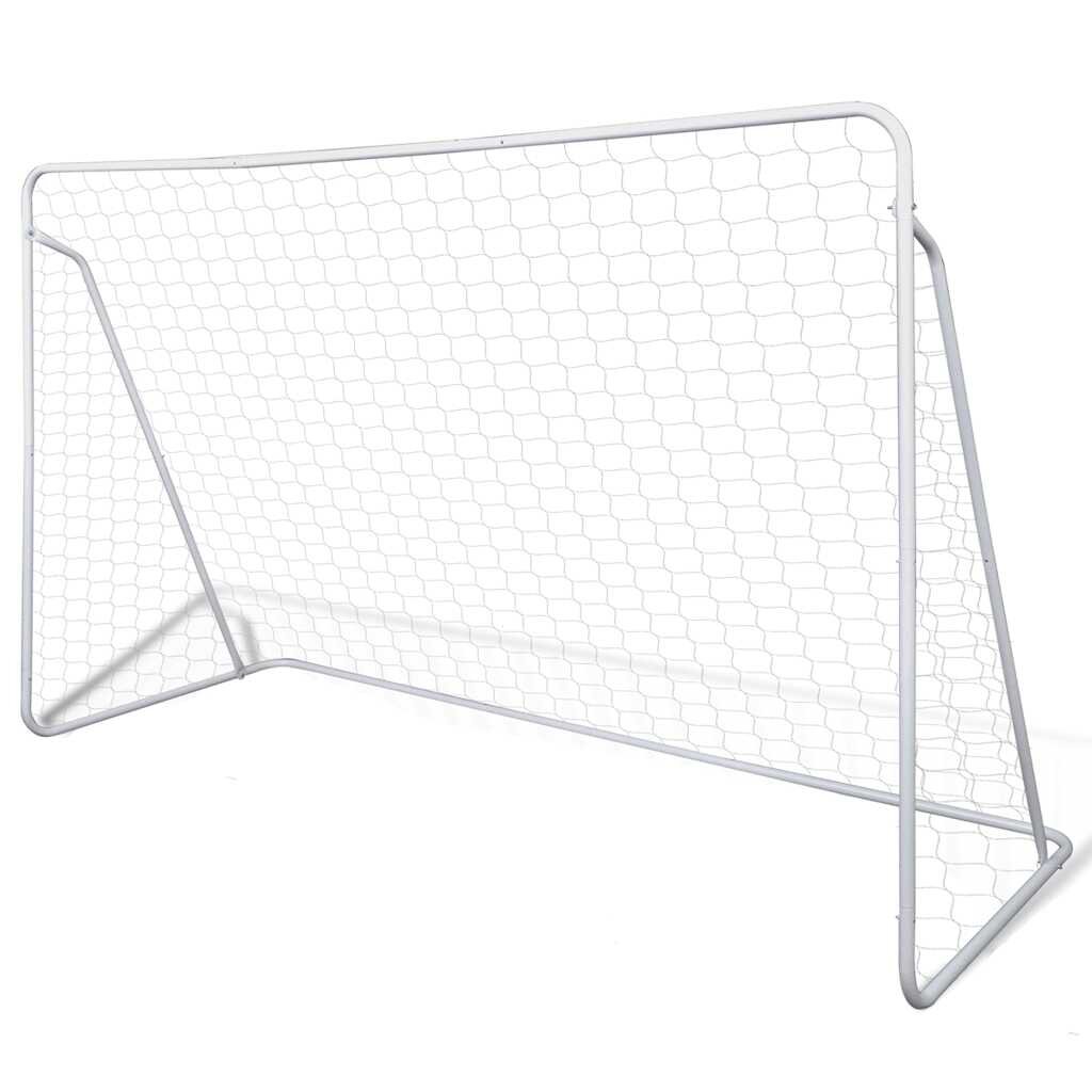 vidaXL Fotbalová branka se sítí ocel 240 x 90 x 150 cm vysoce kvalitní
