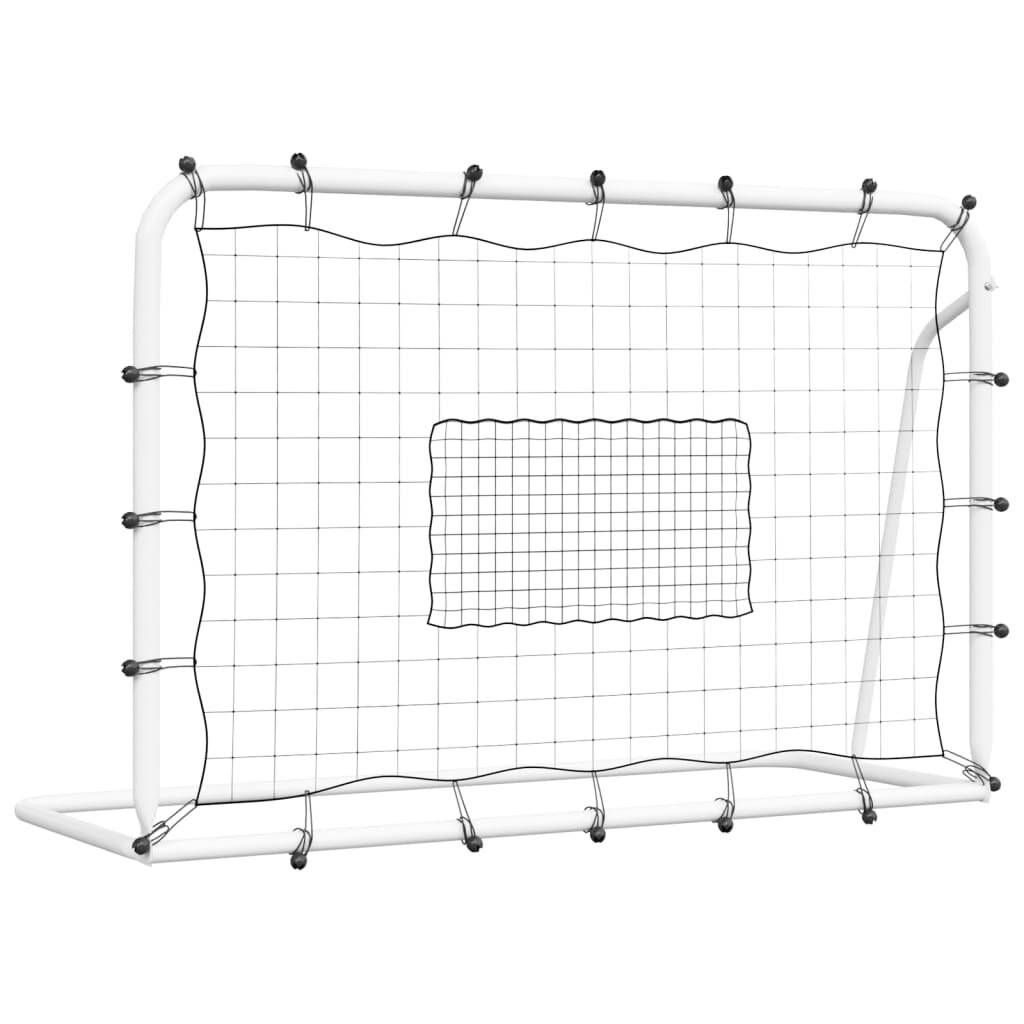 vidaXL Fotbalová odrazová síť bílá a černá 184 x 61 x 123 cm ocel a PE