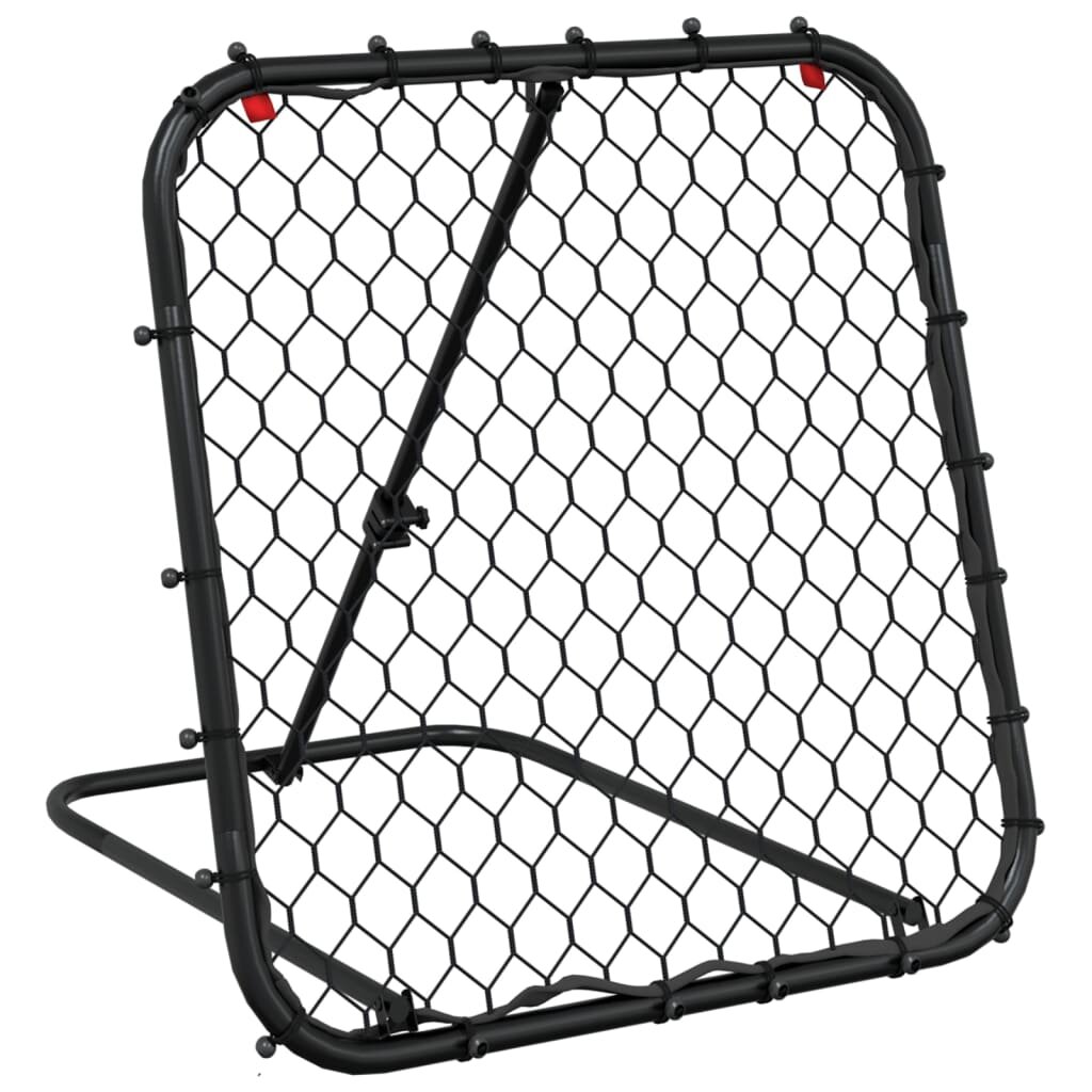 vidaXL Fotbalový rebounder nastavitelný černý 84 x 73 x 60–80 cm ocel