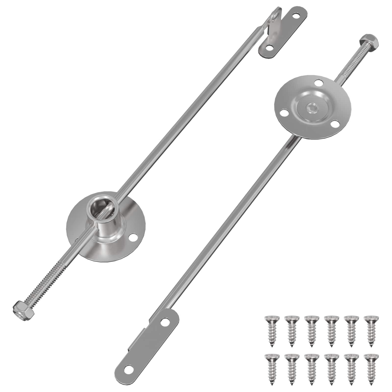 vidaXL Hliníkový táhlo závěs 2 pcs Stříbrná 190 mm Železo