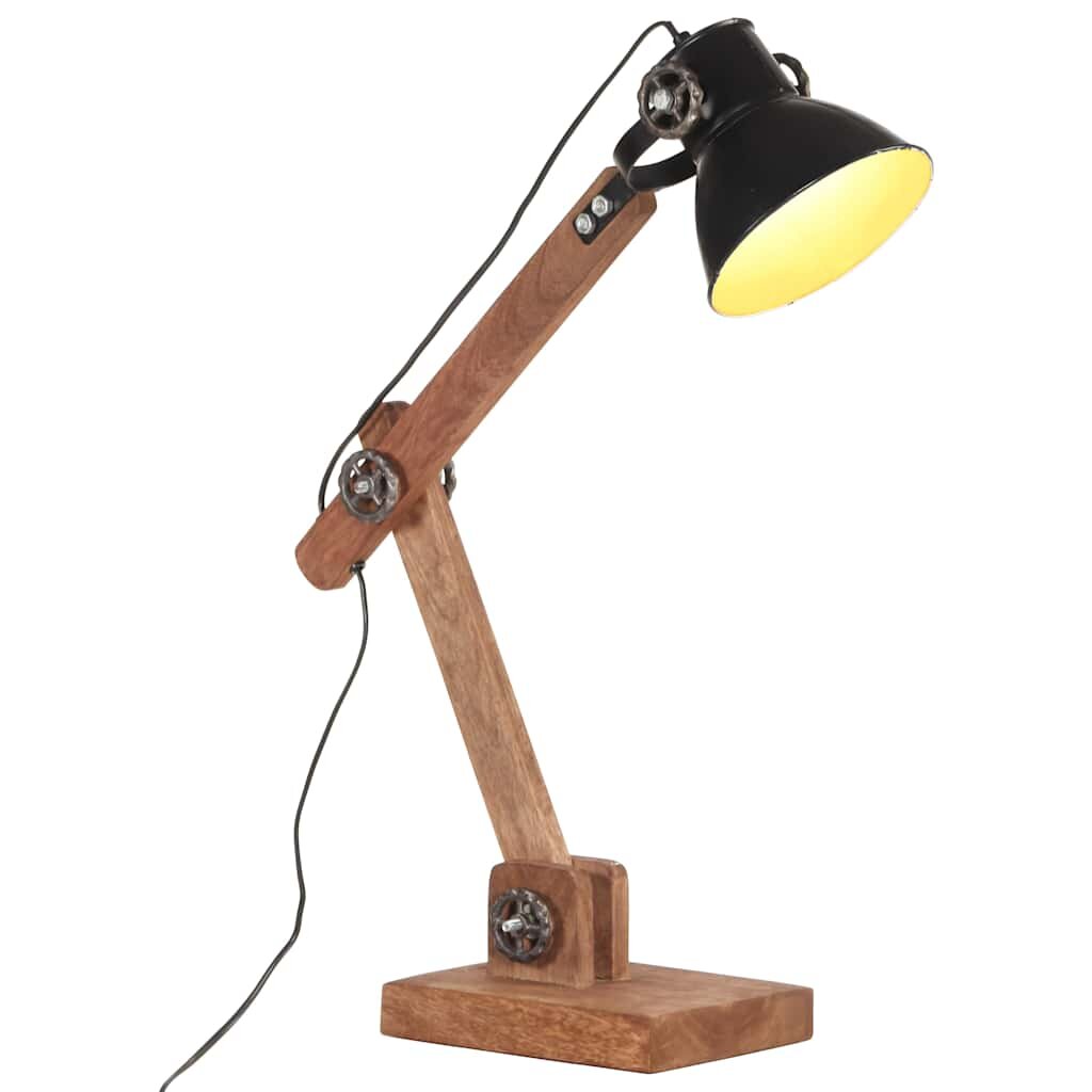 vidaXL Industriální stolní lampa černá kulatá 58 x 18 x 90 cm E27