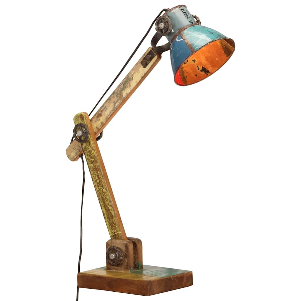 vidaXL Industriální stolní lampa vícebarevná kulatá 23x18x95 cm E27