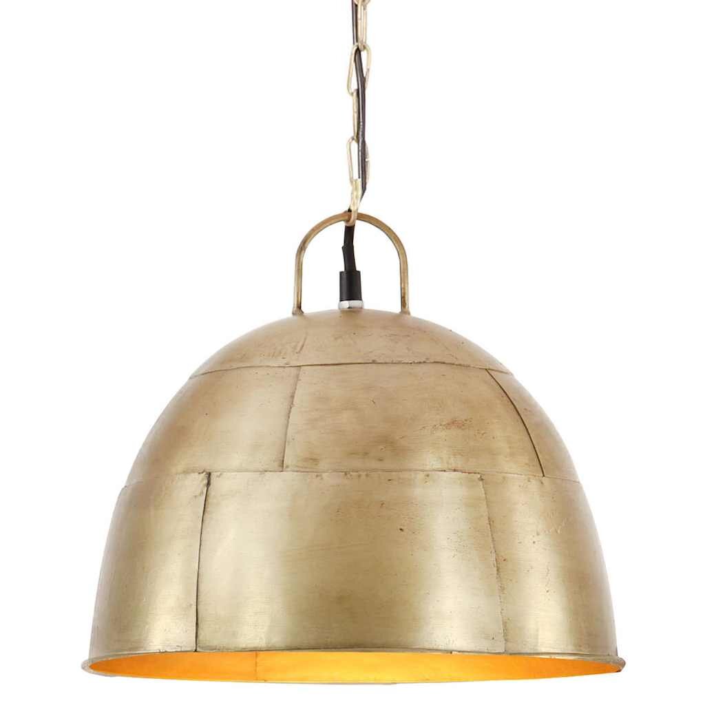 vidaXL Industriální vintage závěsné svítidlo 25 W mosazné kulaté 31 cm