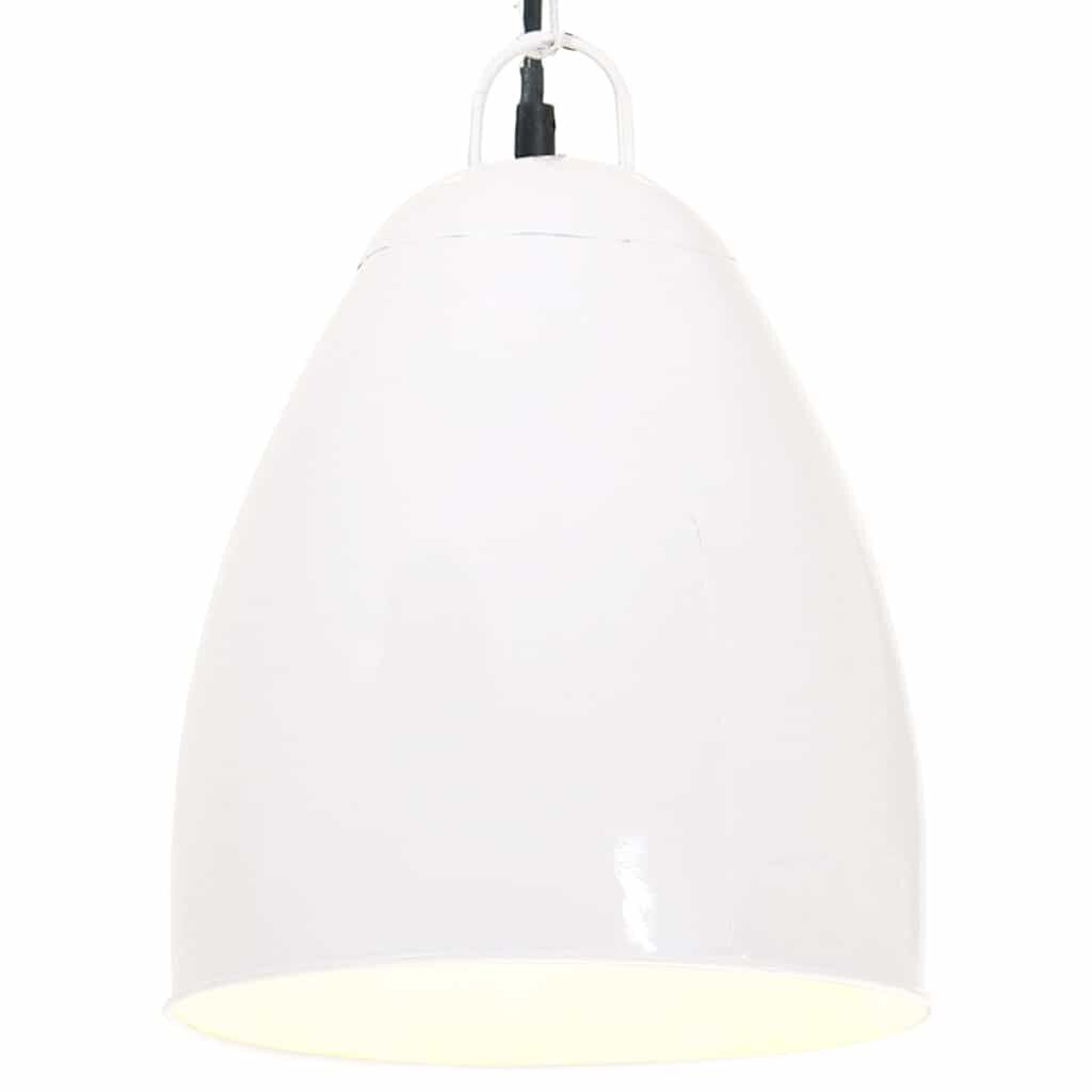 vidaXL Industriální závěsné svítidlo 25 W bílé kulaté 32 cm E27