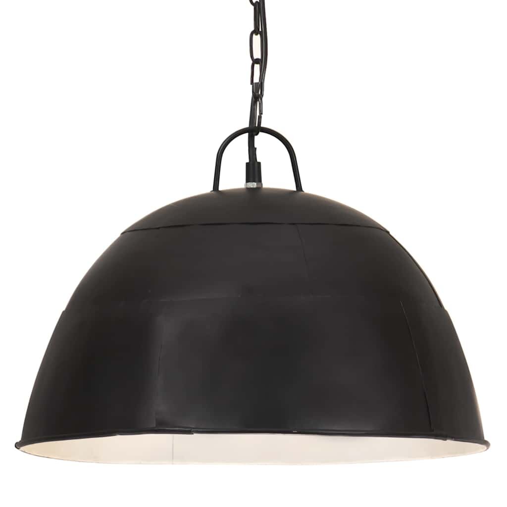 vidaXL Industriální závěsné svítidlo 25 W černé kulaté 41 cm E27