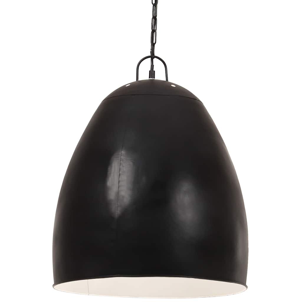 vidaXL Industriální závěsné svítidlo 25 W černé kulaté 42 cm E27