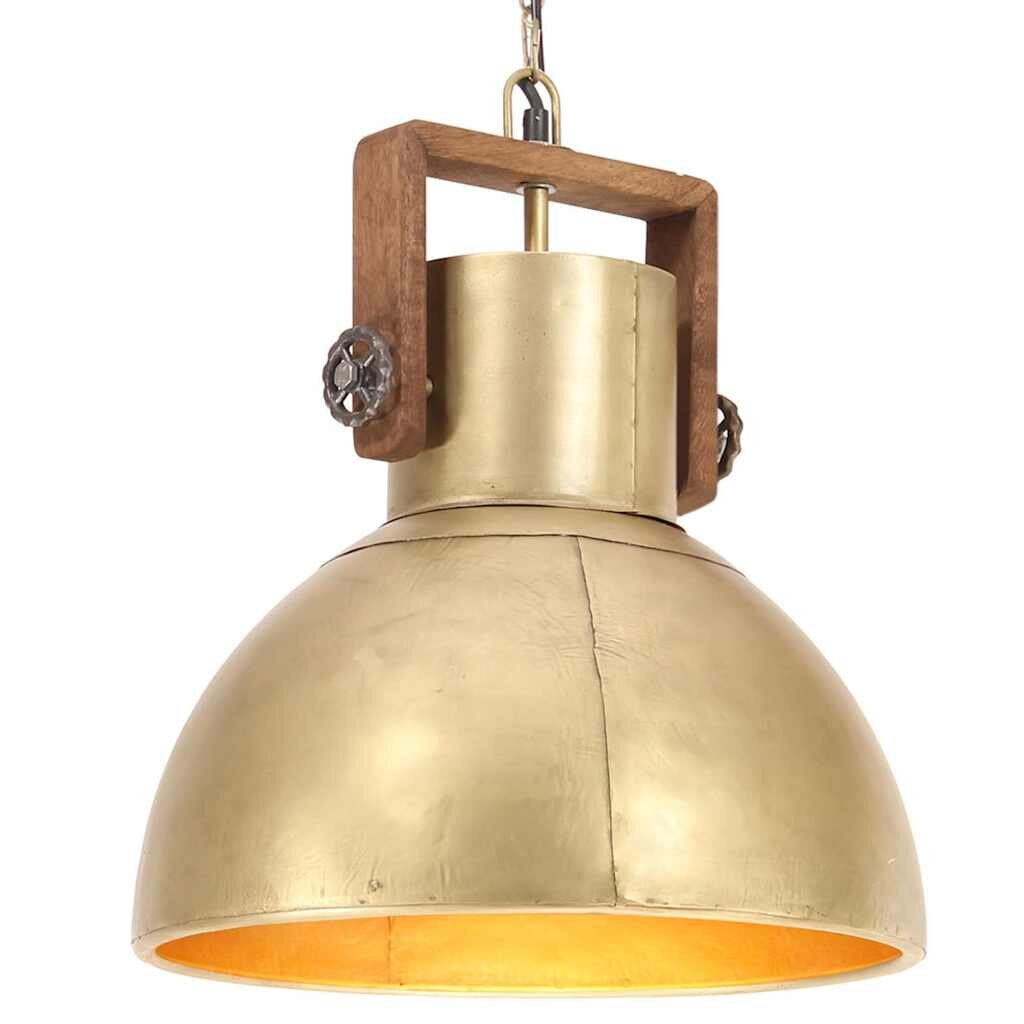 vidaXL Industriální závěsné svítidlo 25 W mosazné kulaté 40 cm E27