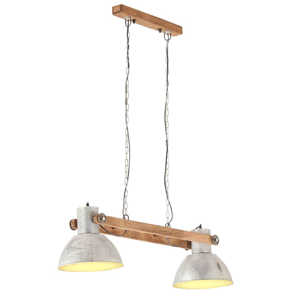 vidaXL Industriální závěsné svítidlo 25 W stříbrné 109 cm E27