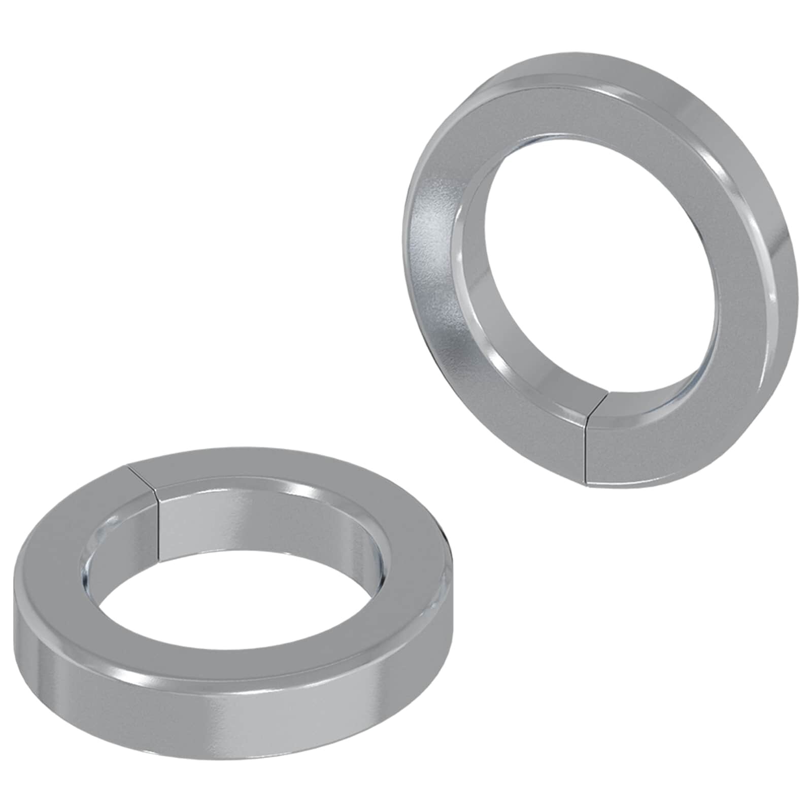 vidaXL Jarní washer 2 pcs Bílá 13 x 2 mm Železo