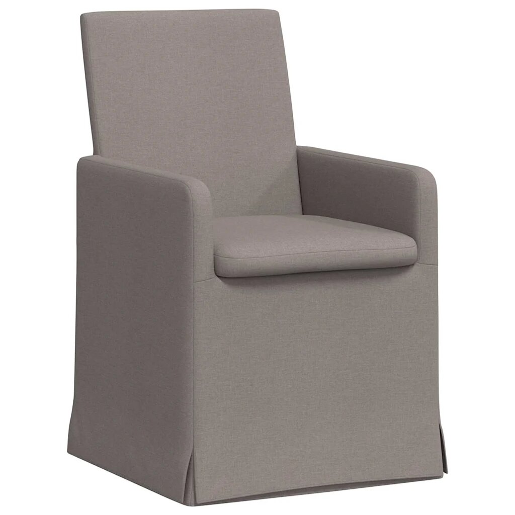 vidaXL Jídelní židle 2 ks Textil Taupe 57 x 68 x 94 cm