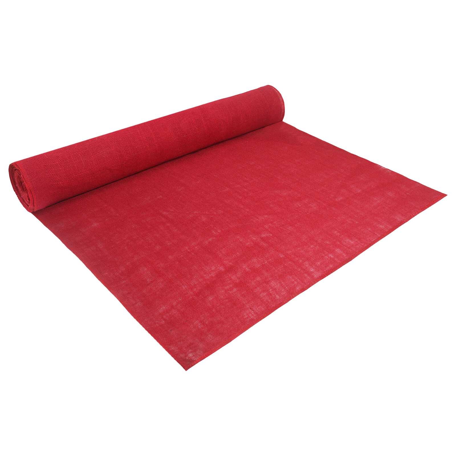 vidaXL Jutová rolka 100 x 1000 cm Červená