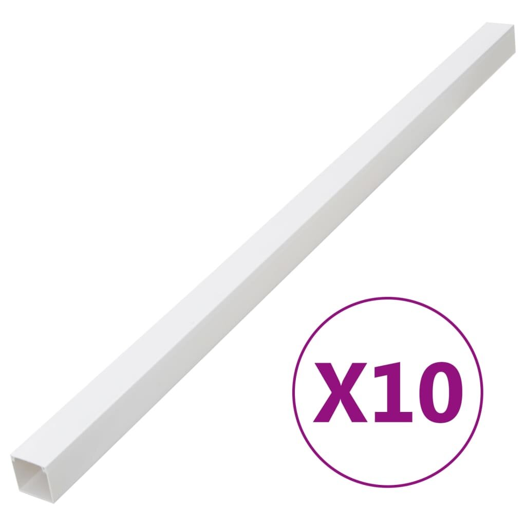 vidaXL Kabelová lišta 100 x 60 mm 10 m PVC