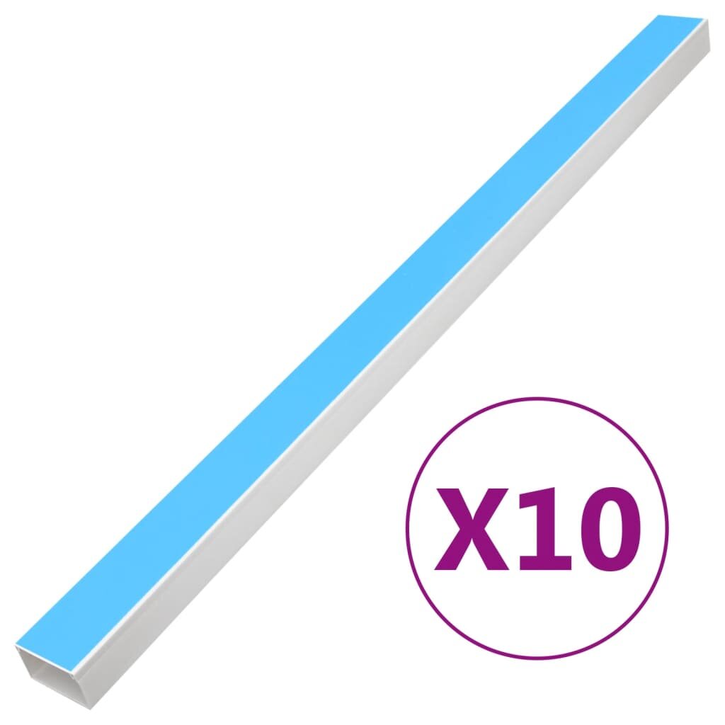 vidaXL Kabelová lišta samolepicí 100 x 40 mm 10 m PVC
