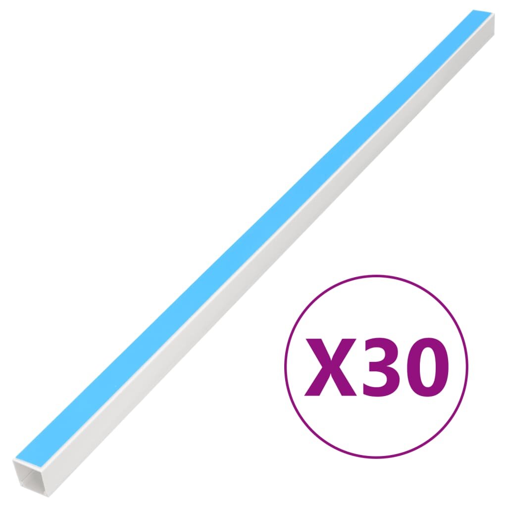 vidaXL Kabelová lišta samolepicí 25 x 16 mm 30 m PVC