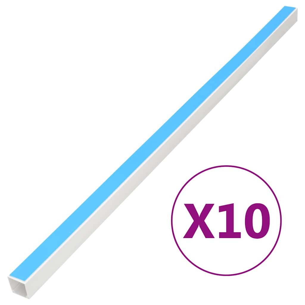 vidaXL Kabelová lišta samolepicí 40 x 40 mm 10 m PVC