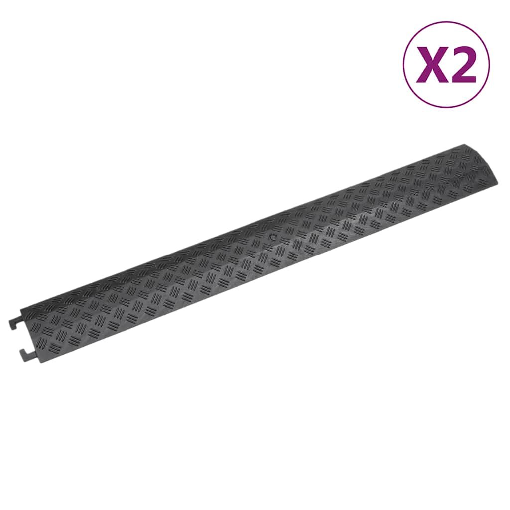 vidaXL Kabelové mosty 2 ks 985 cm černé