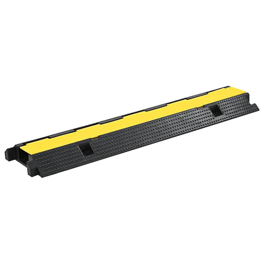 vidaXL Kabelový ochranný most 1 kanálek gumový 100 cm