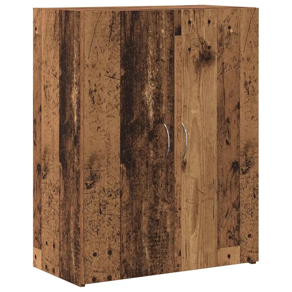 vidaXL Kancelářská skříň Staré dřevo 70 x 32 x 77.5 cm