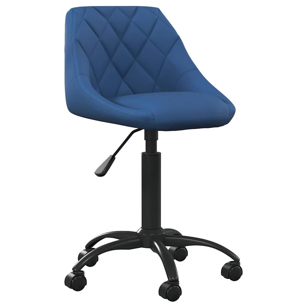 vidaXL Kancelářská židle modrá samet