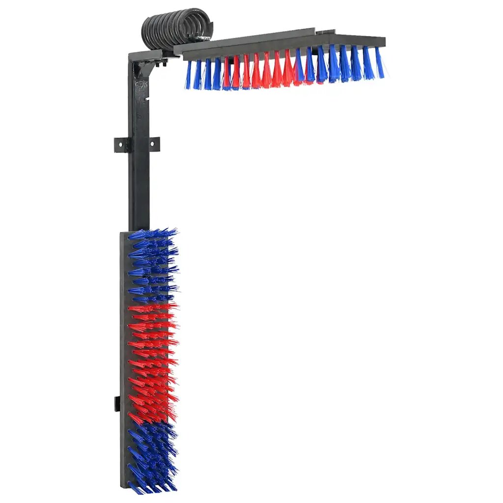 vidaXL Kartáče na dobytek Červená a modrá 84 x 10 x 91 cm PVC