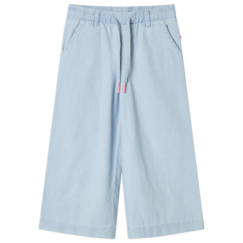 vidaXL Kids'Pants Soft Denim Blue 92 Light Blue 116