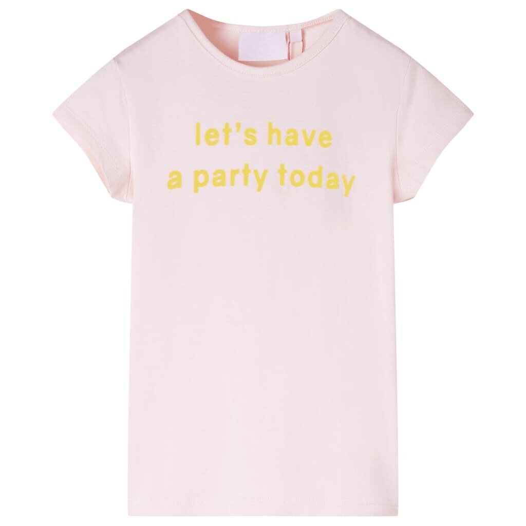 vidaXL Kids'T-shirt Soft Pink 140 Růžová 140