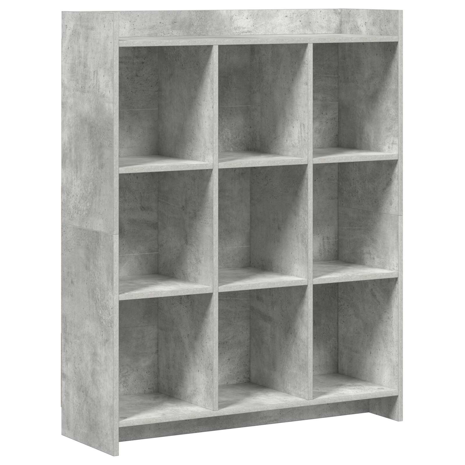 vidaXL knihovna Betonově šedá 875 x 30 x 111 cm Kompozitní dřevo