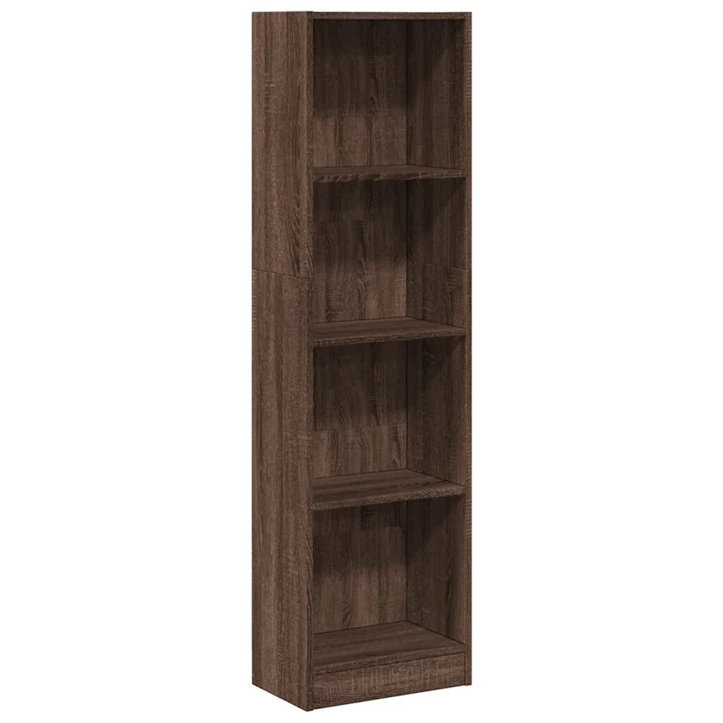 vidaXL Knihovna hnědý dub 40 x 24 x 143 cm kompozitní dřevo