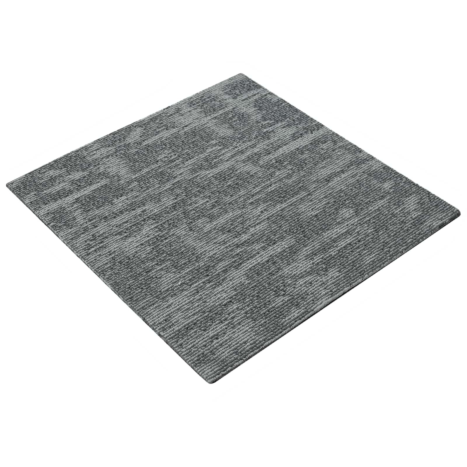 vidaXL Kobercová dlaždice Skalní šedá 50 x 50 cm 4 ks