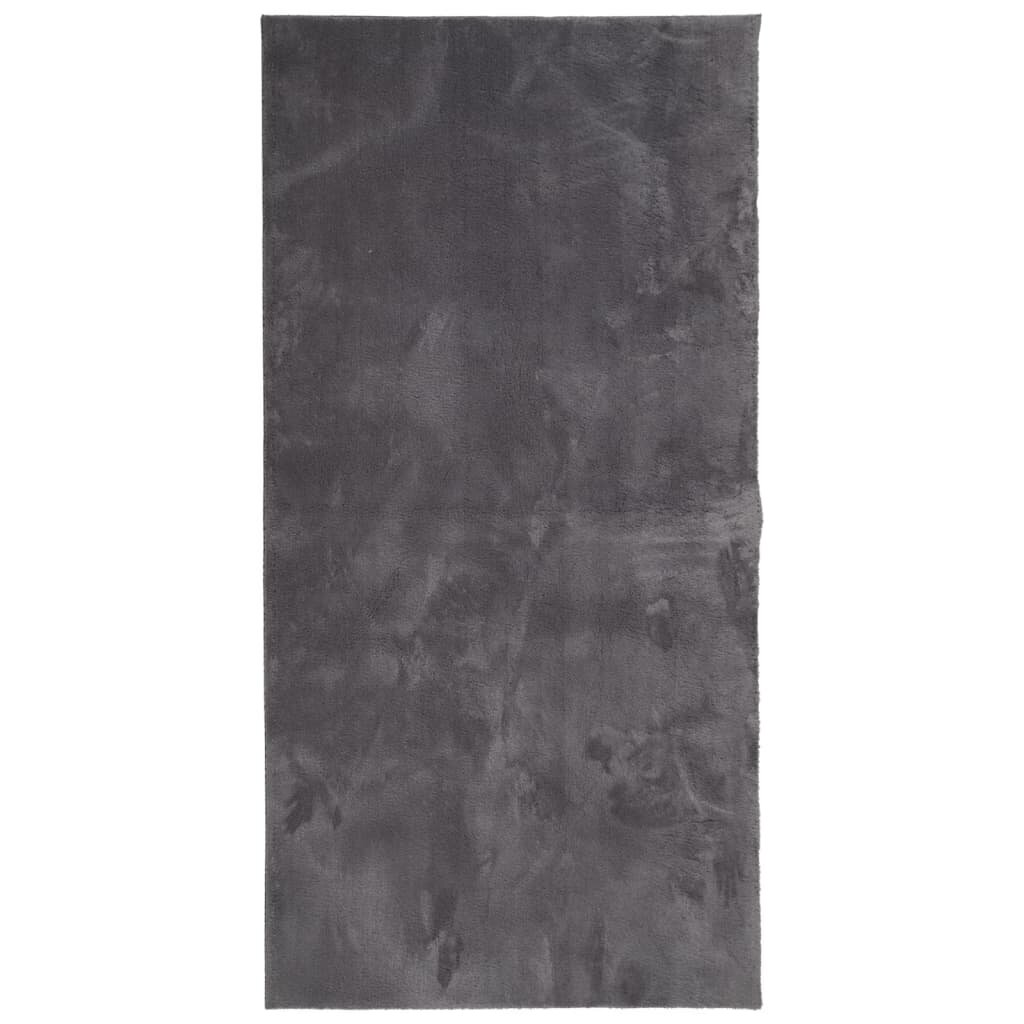vidaXL Koberec HUARTE krátký vlas měkký a pratelný antracit 100x200 cm